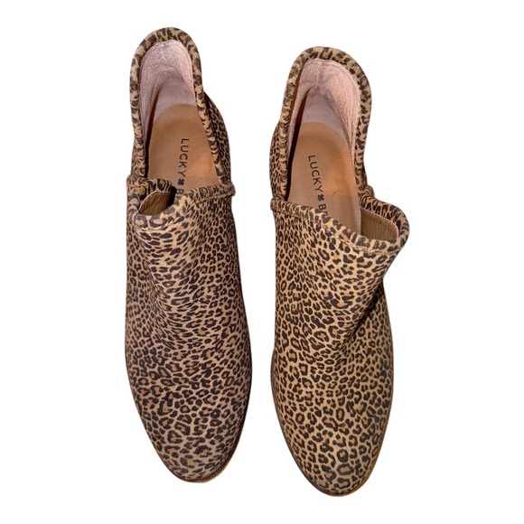 LUCKY BRAND Baley cheetah animal print ankle boots women’s size 8.5 8 1/2 - Picture 5 of 16